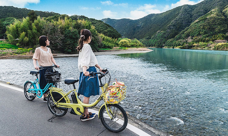 四万十川をゆっくりみちくさサイクリングレンタサイクル