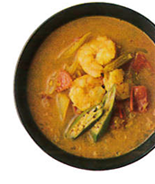 調理例：海老のスープカレー